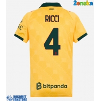 AC Milan Samuele Ricci #4 Rezervni Dres za Ženska 2025-26 Kratak Rukav